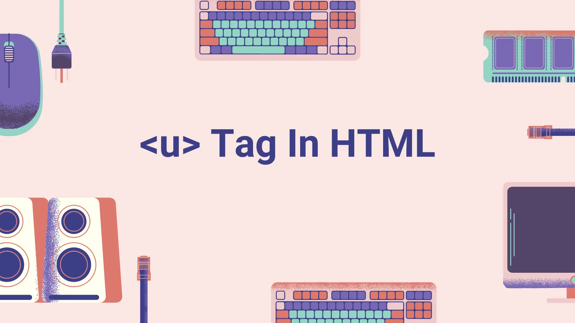 تصویر مقاله آموزش تگ u در html
